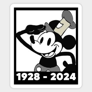 Steamboat Willie. 1928 - 2024 Magnet